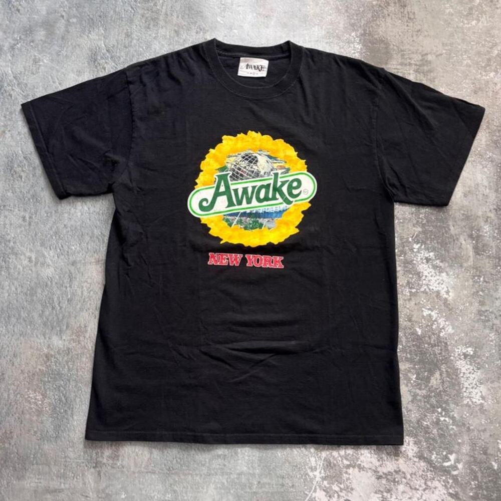 Awake New York Black Graphic T Shirt. Kiwi Streetwear